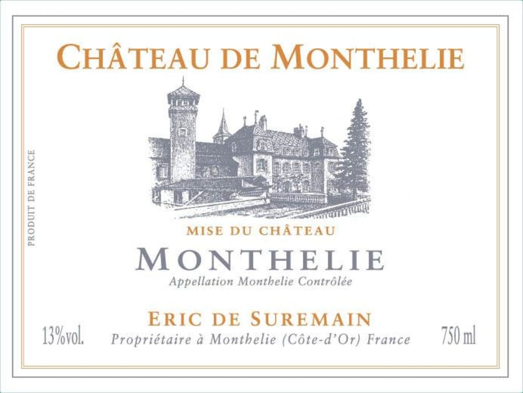 Eric de Suremain Monthelie 2010 Front Label