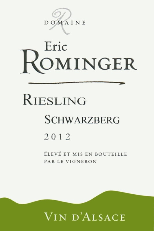 Domaine Eric Rominger Schwarzberg Riesling 2012 Front Label