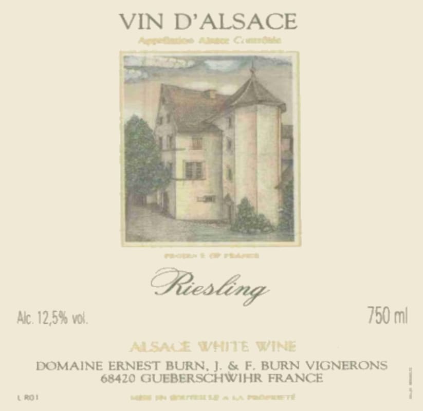 Dom. Ernest Burn Riesling 2007 Front Label