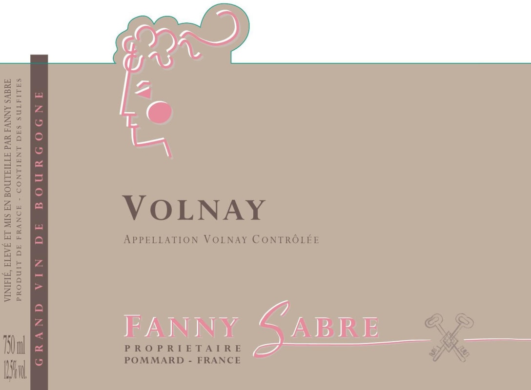 Domaine Fanny Sabre Volnay 2013 Front Label