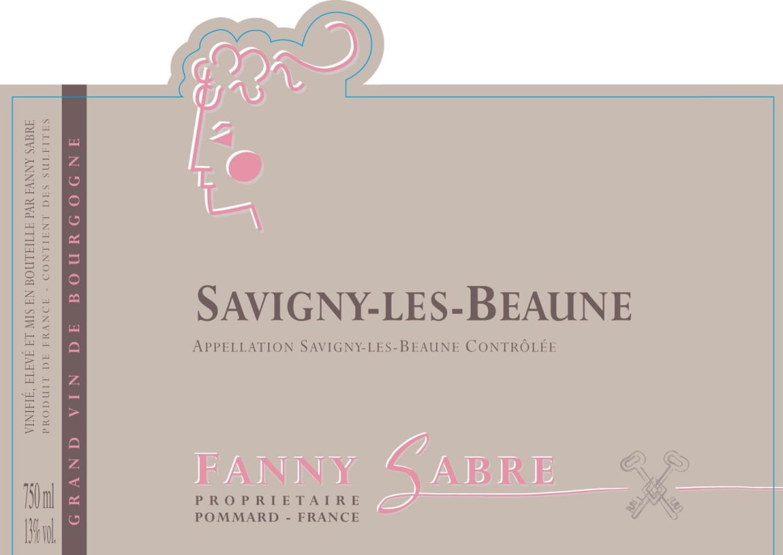 Domaine Fanny Sabre Savigny-les-Beaune 2012 Front Label