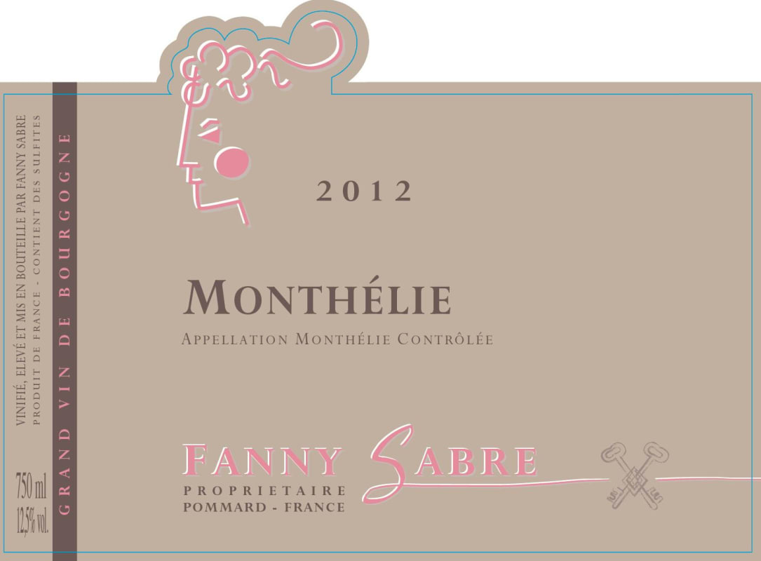 Domaine Fanny Sabre Monthelie 2012 Front Label