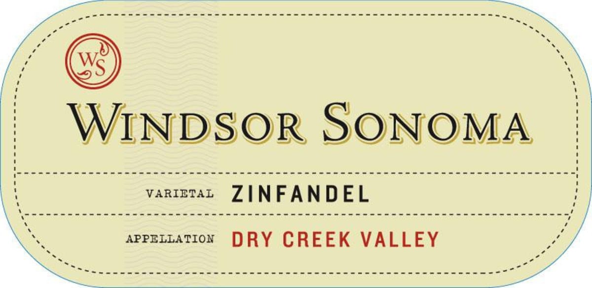 Windsor Sonoma Dry Creek Valley Zinfandel 2009 Front Label