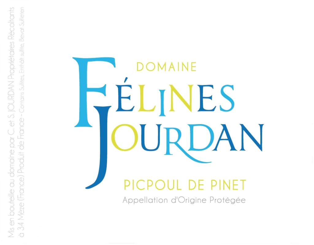Domaine Felines Jourdan Picpoul de Pinet 2013 Front Label