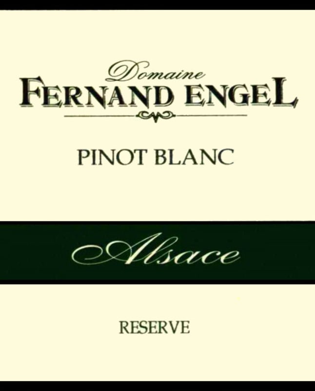 Fernand Engel Reserve Pinot Blanc 2009 Front Label
