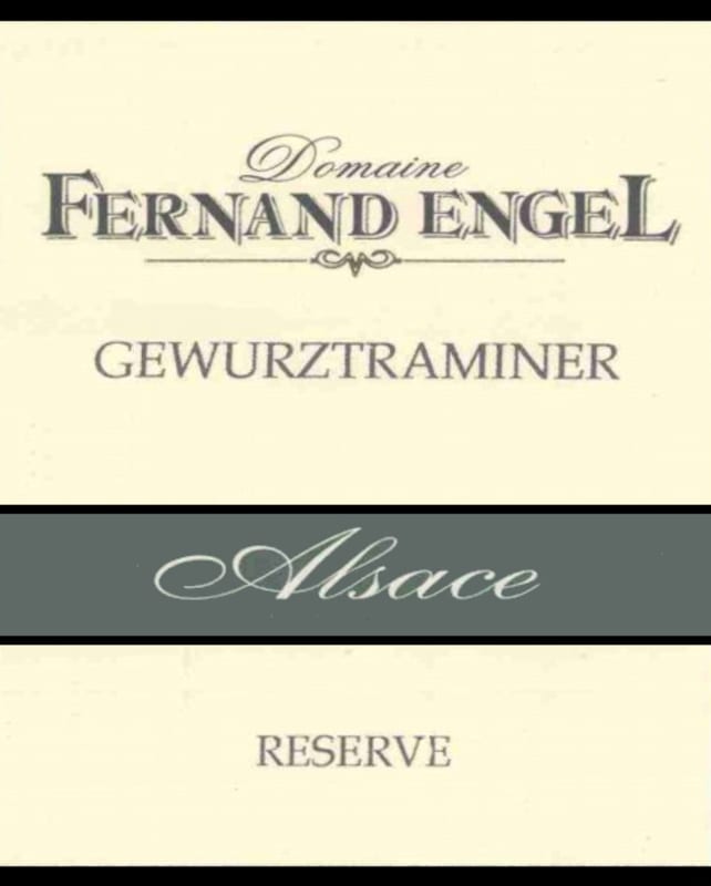 Fernand Engel Reserve Gewurztraminer 2010 Front Label