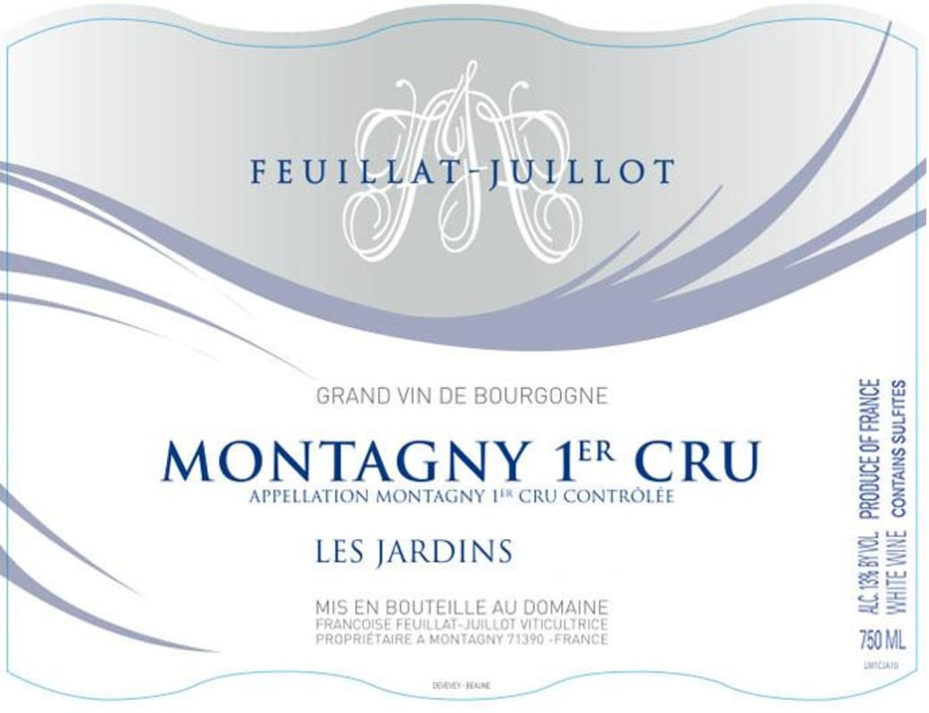 Domaine Feuillat-Juillot Montagny Les Jardins Premier CRU 2013 Front Label