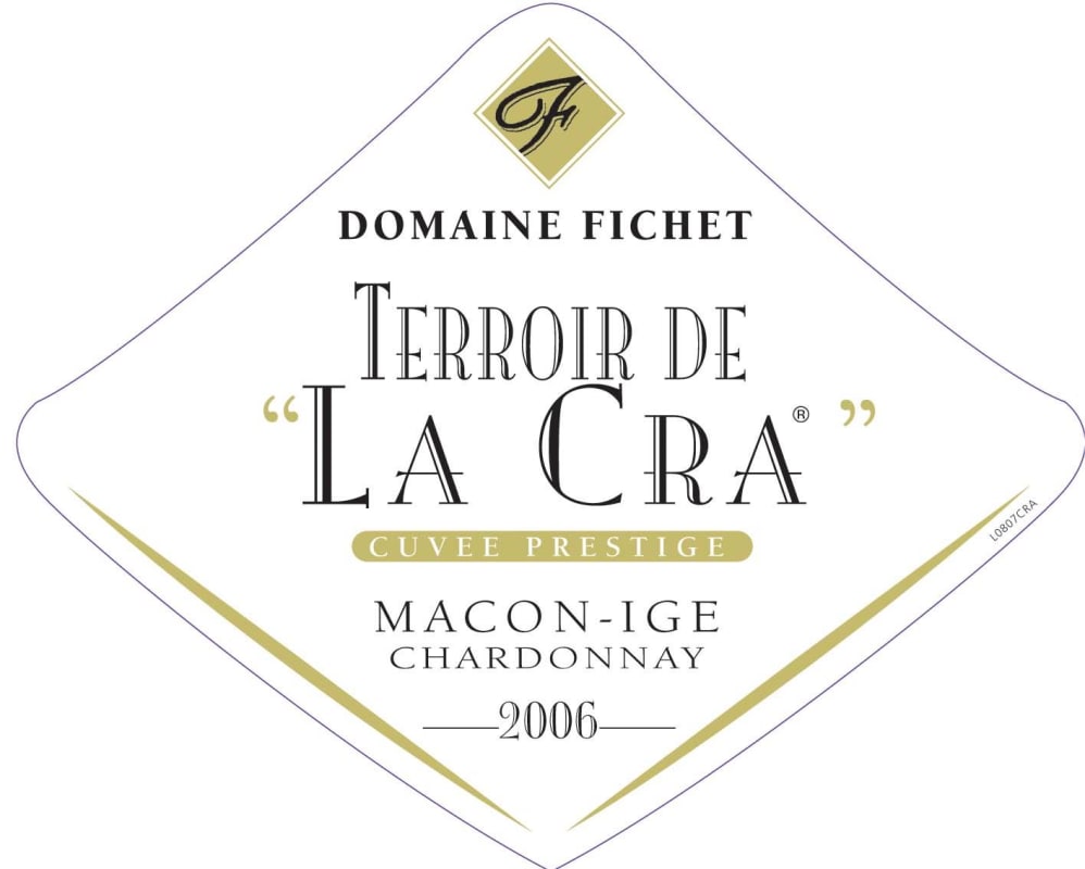 Domaine Fichet Macon Ige La Cra 2006 Front Label