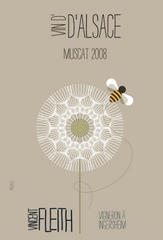 Domaine Fleith Alsace Muscat 2008 Front Label