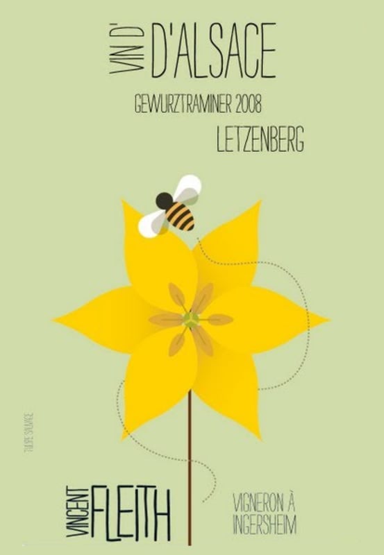Domaine Fleith Alsace Letzenberg Gewurztraminer 2008 Front Label