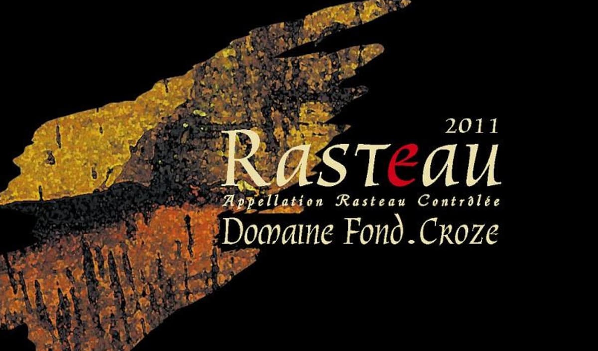 Domaine Fond Croze Rasteau 2011 Front Label