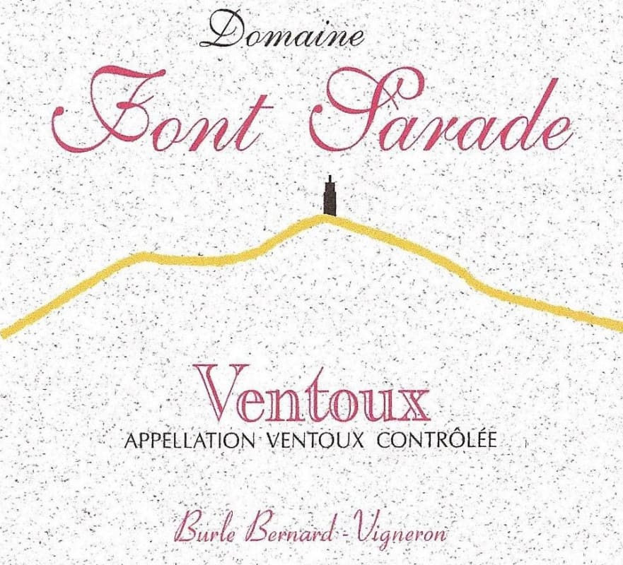 Domaine Font Sarade Ventoux 2011 Front Label