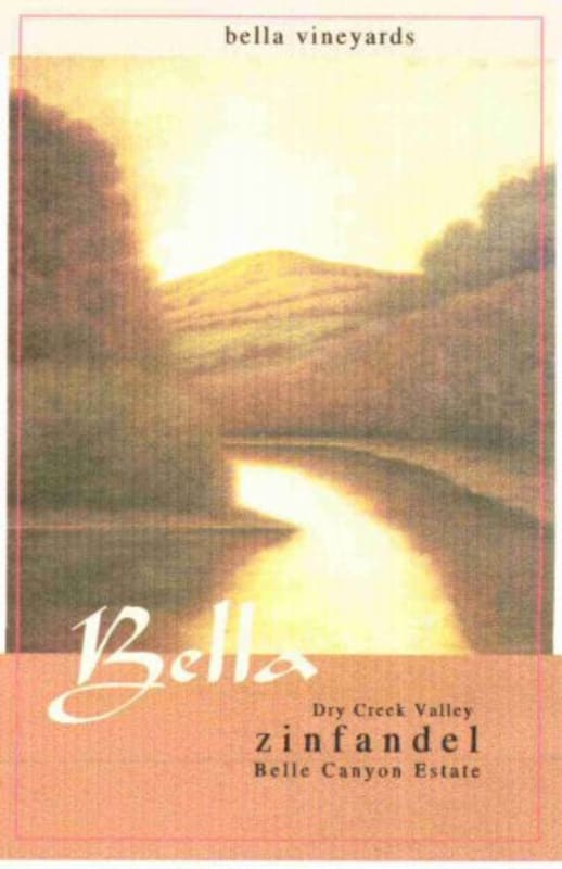 Bella Vineyards Belle Canyon Zinfandel 2006 Front Label