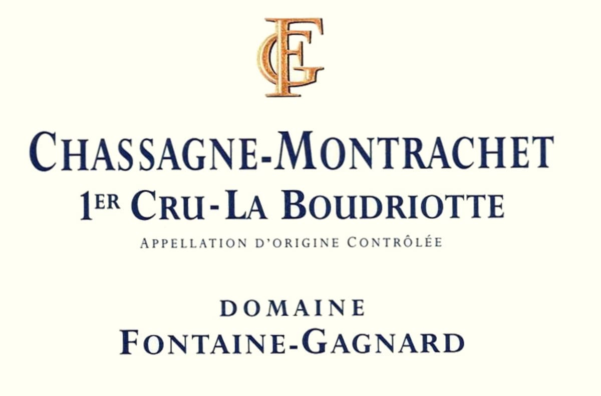 Domaine Fontaine-Gagnard Chassagne-Montrachet La Boudriotte Premier Cru 2011 Front Label