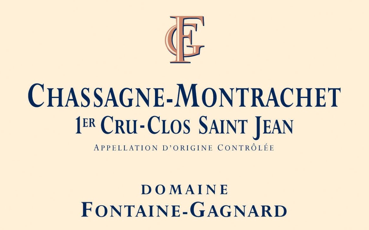 Domaine Fontaine-Gagnard Chassagne-Montrachet Clos Saint Jean Premier Cru 2013 Front Label