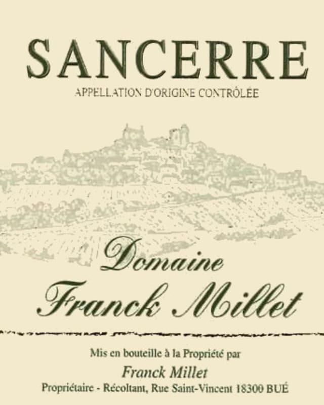 Domaine Franck Millet Sancerre 2012 Front Label