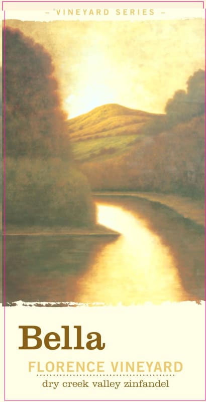 Bella Vineyards Florence Vineyard Zinfandel 2012 Front Label