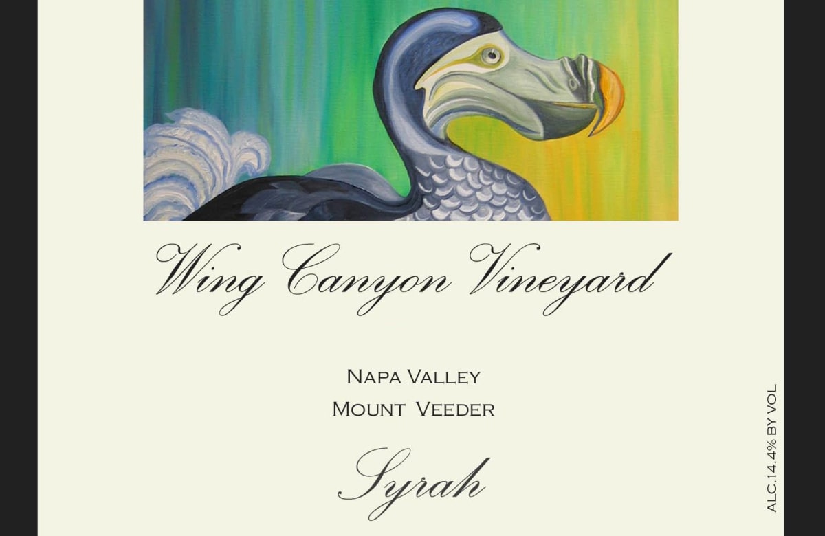 Wing Canyon Mt Veeder Syrah 2012 Front Label