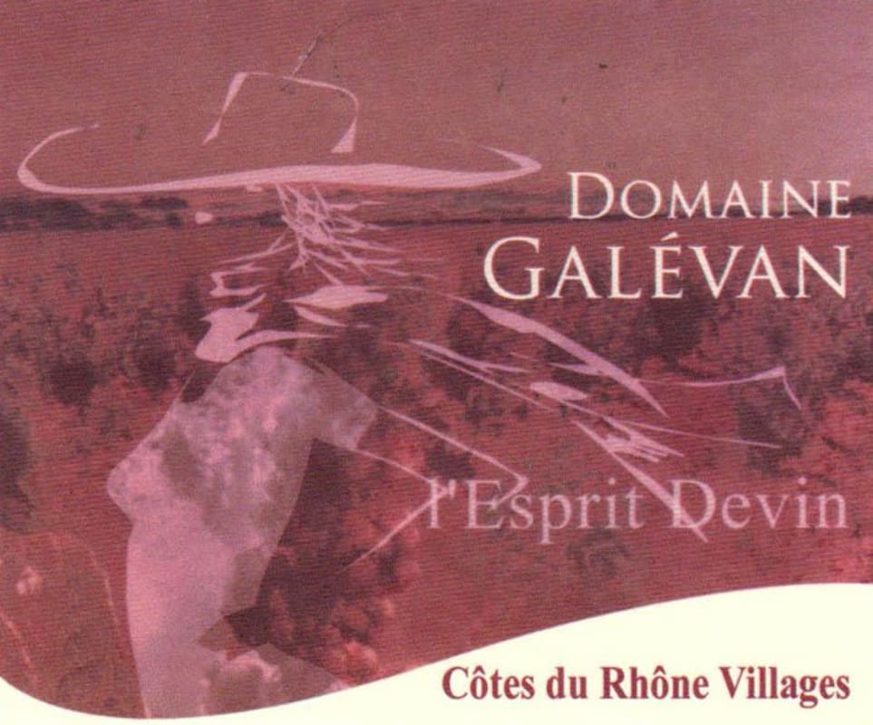 Domaine Galevan Cotes du Rhone Villages l'Esprit Devin 2009 Front Label
