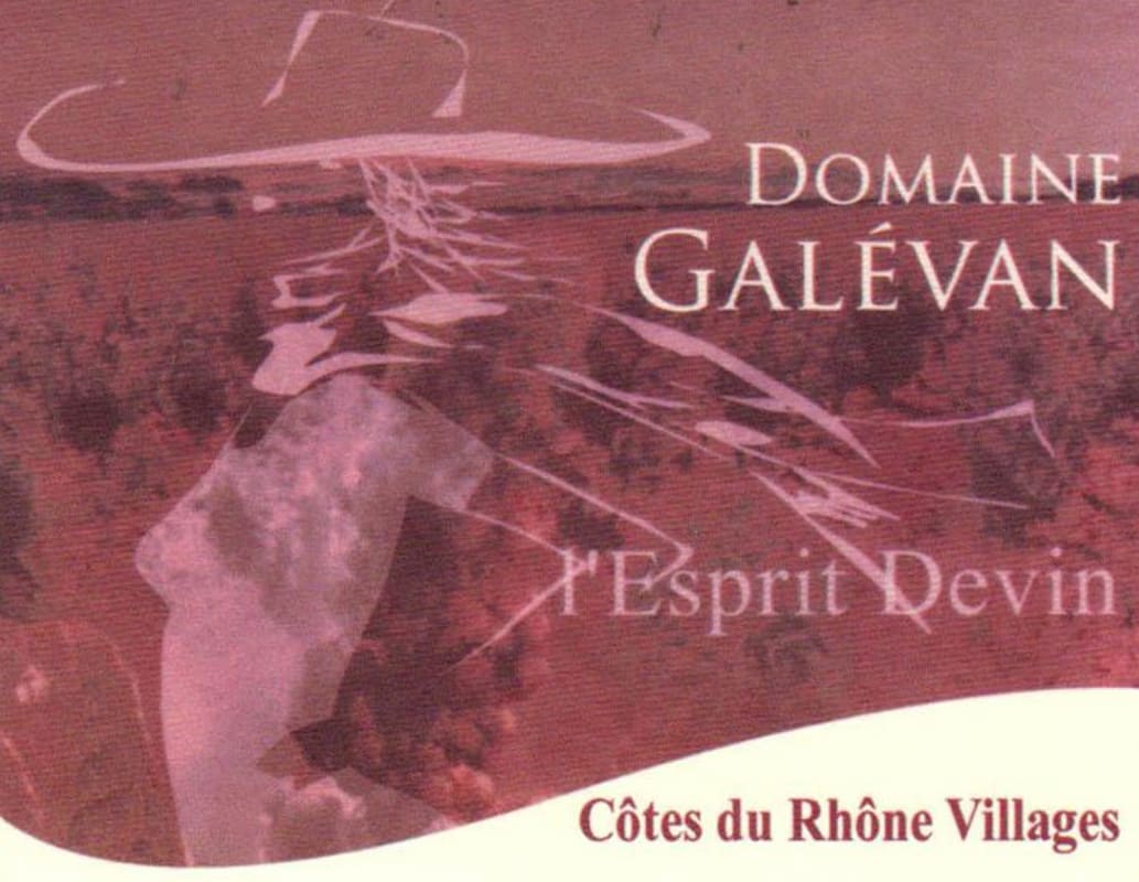 Domaine Galevan Cotes du Rhone L'Esprit Devin 2009 Front Label