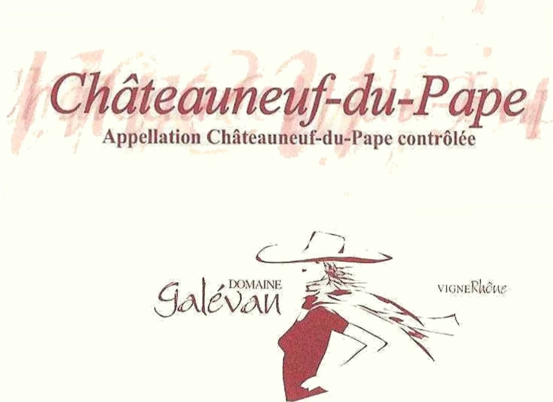 Domaine Galevan Chateauneuf-du-Pape 2005 Front Label