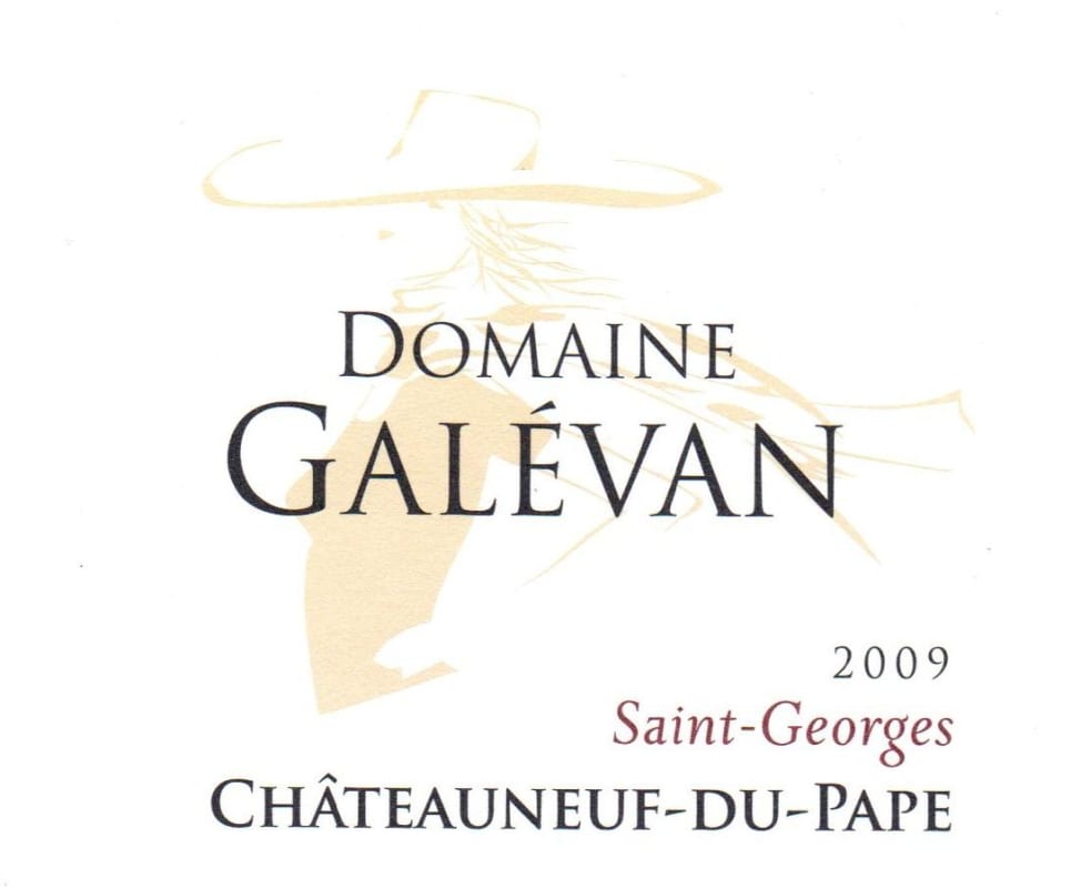 Domaine Galevan Chateauneuf-du-Pape Saint-Georges 2009 Front Label