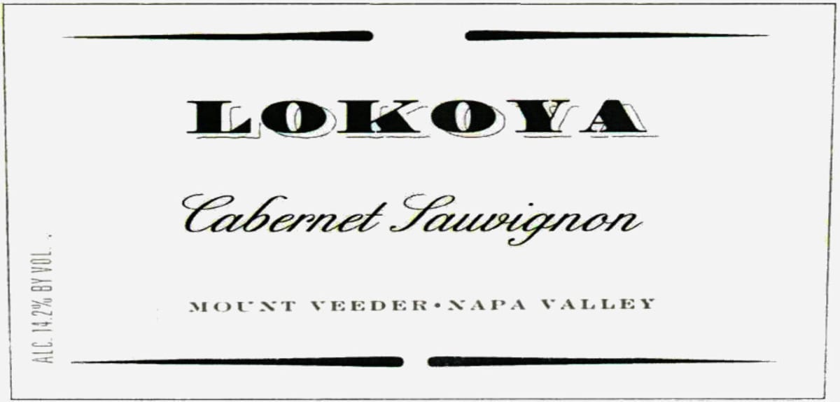 Lokoya Mount Veeder Cabernet Sauvignon 1998 Front Label