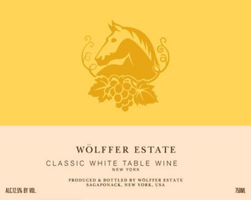 Wolffer Classic White 2012 Front Label