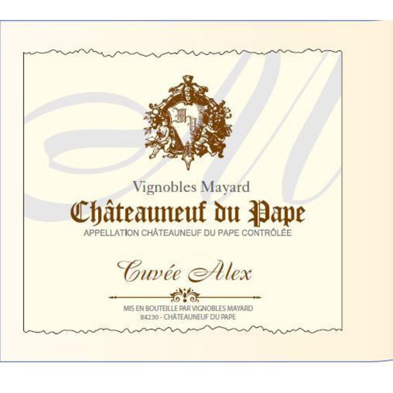 Mayard Chateauneuf-du-Pape Cuvee Alex 2013 Front Label