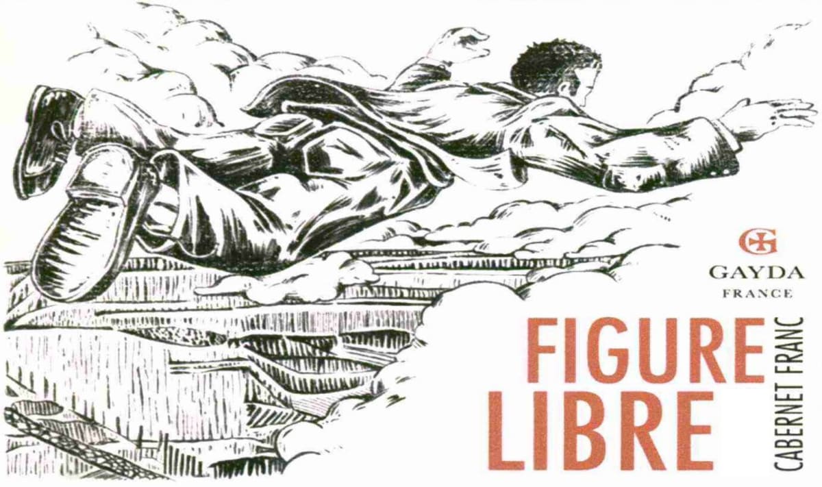 Domaine Gayda Figure Libre Cabernet Franc 2012 Front Label