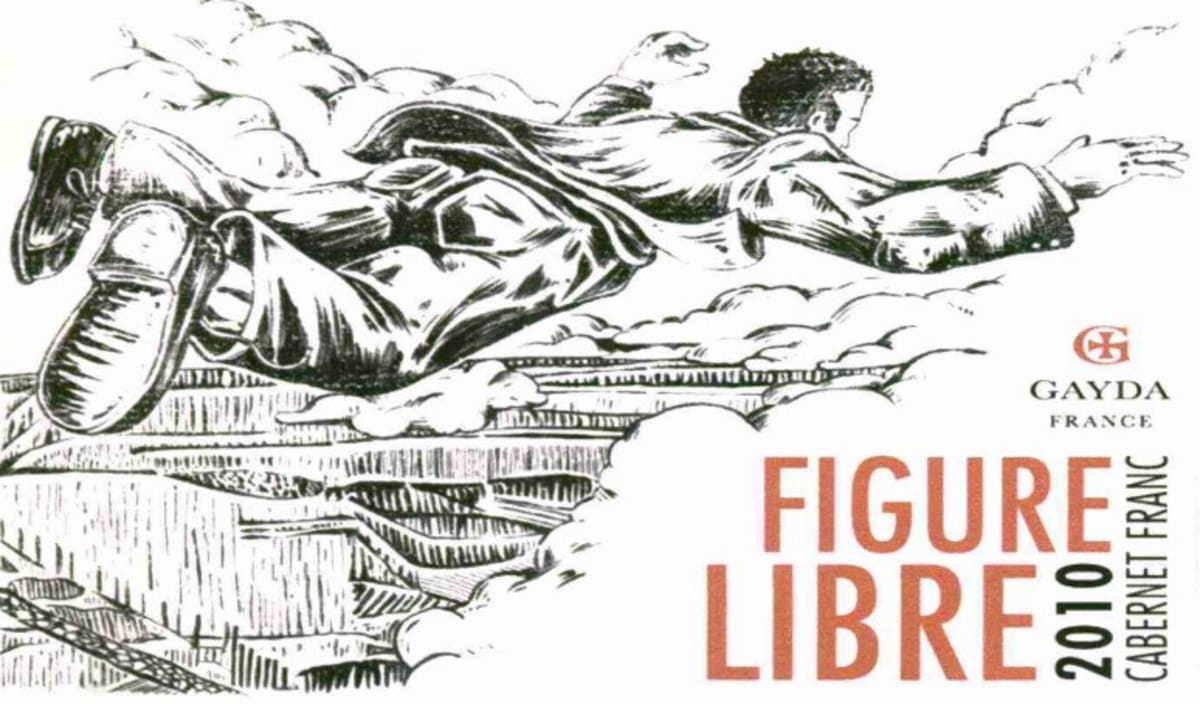 Domaine Gayda Figure Libre Cabernet Franc 2010 Front Label
