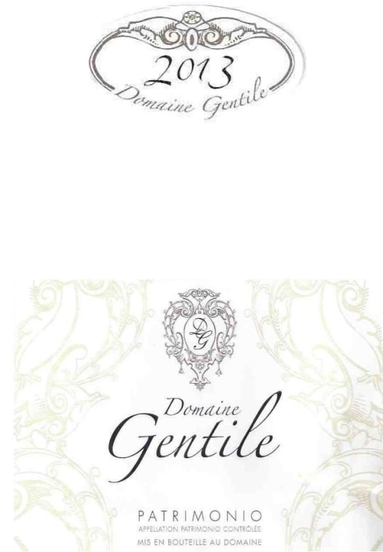 Domaine Gentile Patrimonio Rouge 2013 Front Label