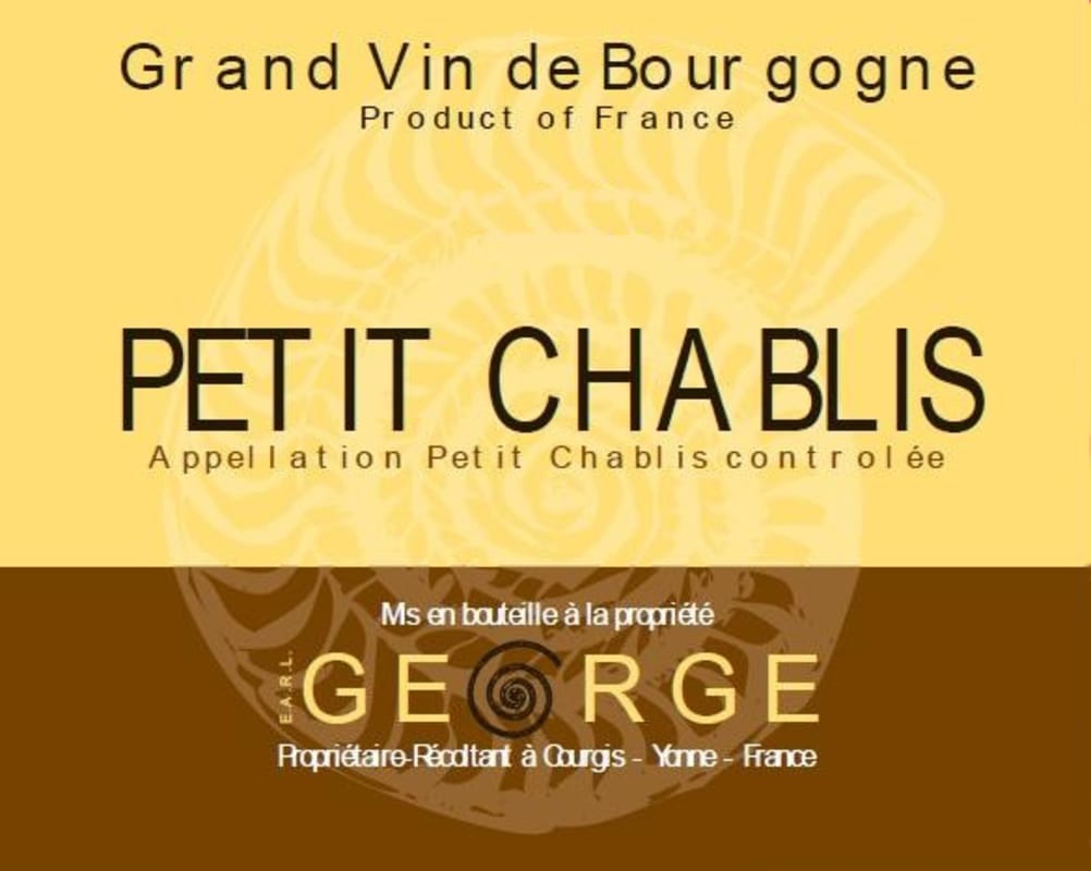 Domaine George Petit Chablis 2011 Front Label