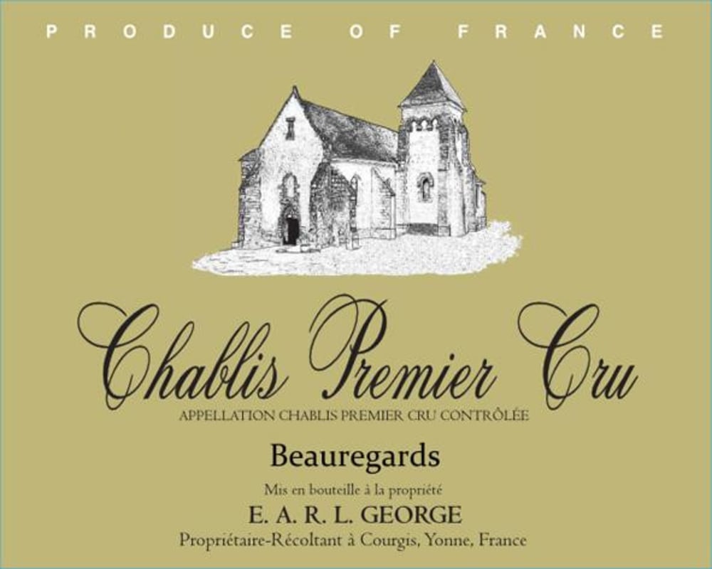 Domaine George Chablis Beauregards Premier Cru 2012 Front Label