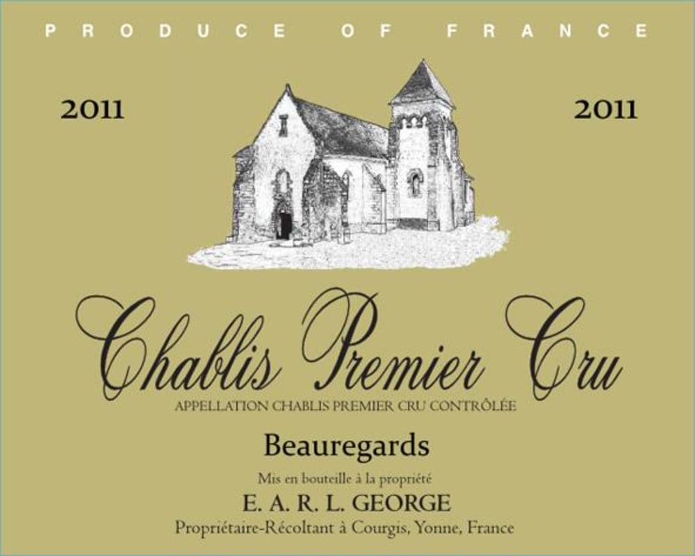 Domaine George Chablis Beauregards Premier Cru 2011 Front Label