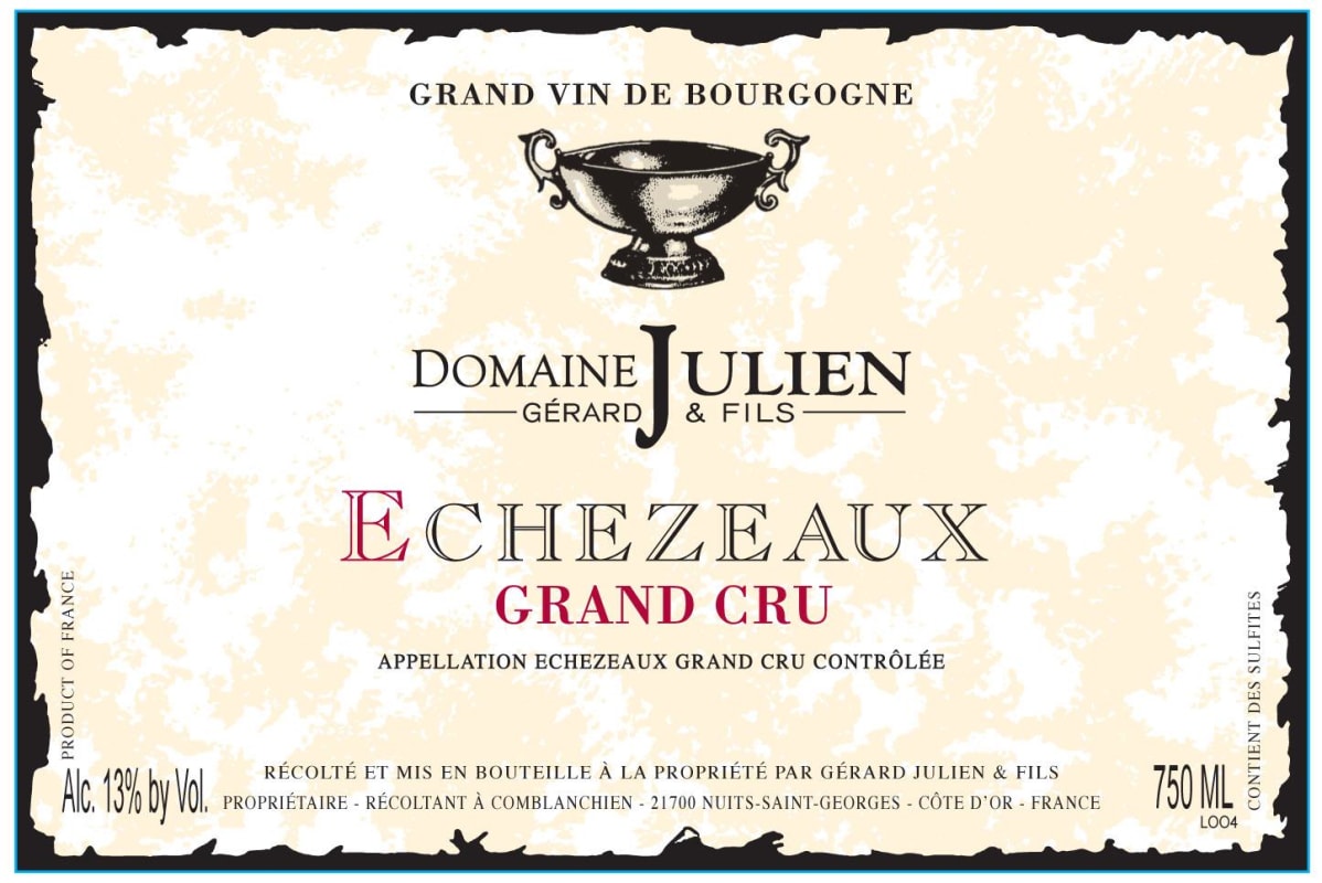 Domaine Gerard Julien & Fils Echezeaux Grand Cru 2013 Front Label