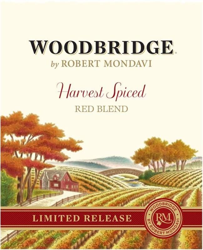 Woodbridge Harvest Spiced Red Blend 2014 Front Label