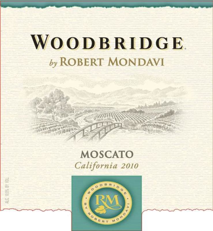 Woodbridge Moscato 2010 Front Label