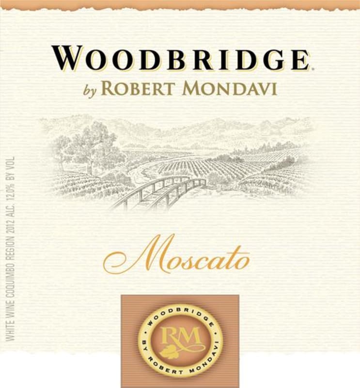 Woodbridge Moscato 2012 Front Label