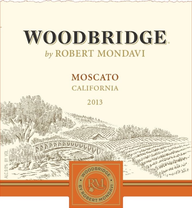 Woodbridge Moscato 2013 Front Label