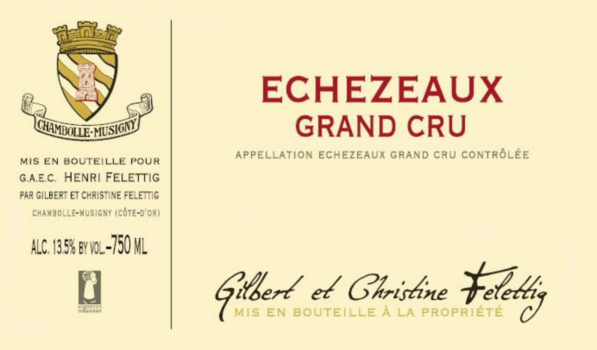 Domaine Felettig Echezeaux Grand Cru 2010 Front Label