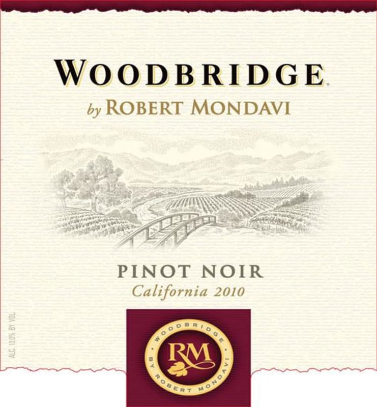 Woodbridge Pinot Noir 2010 Front Label