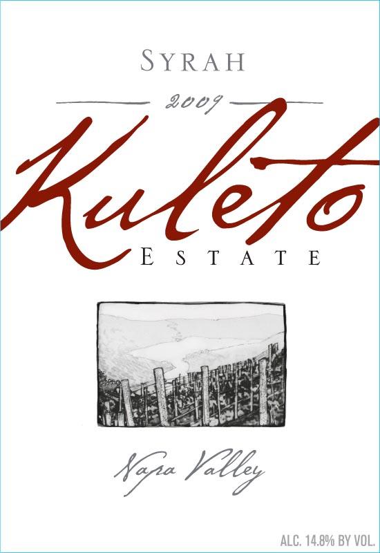Kuleto Estate Syrah 2009 Front Label