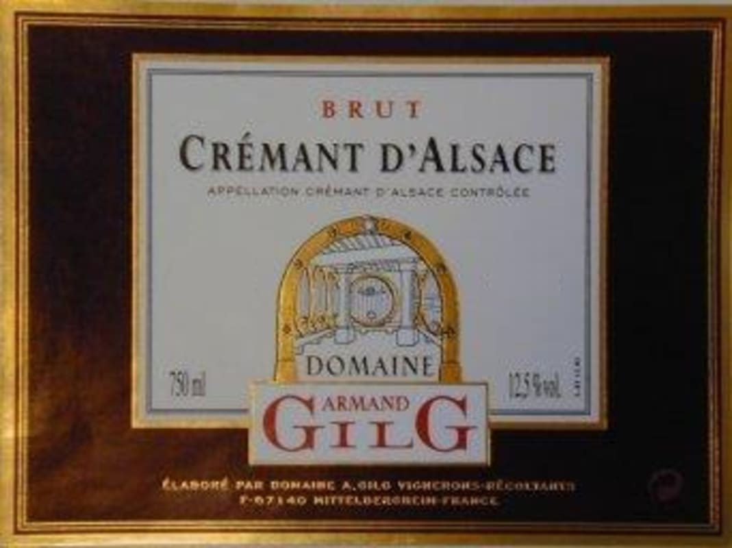 Domaine Gilg Cremant d'Alsace Brut 2012 Front Label