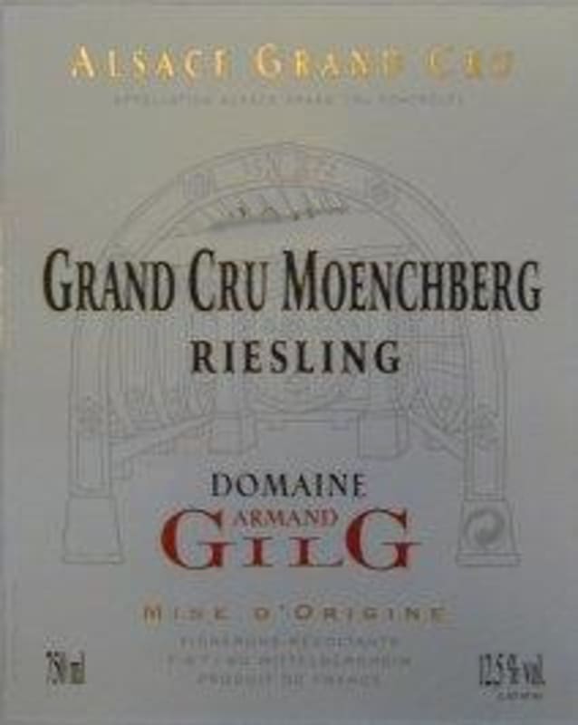 Domaine Gilg Alsace Moenchberg Grand Cru Riesling 2014 Front Label