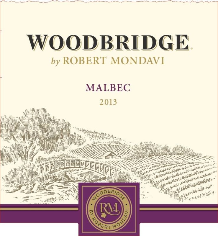 Woodbridge Malbec 2013 Front Label