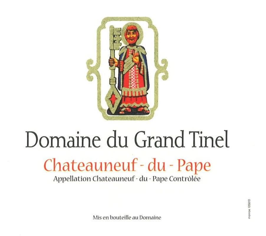 Domaine Grandtinel Chateauneuf-du-Pape Blanc 2014 Front Label