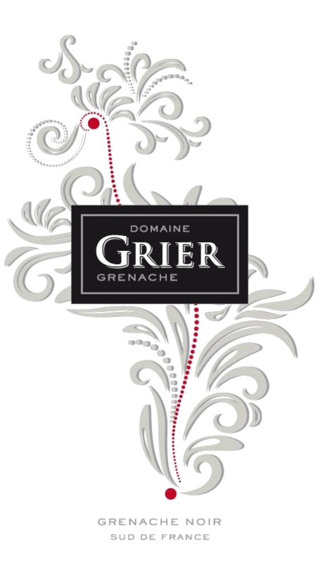 Domaine Grier Grenache 2012 Front Label