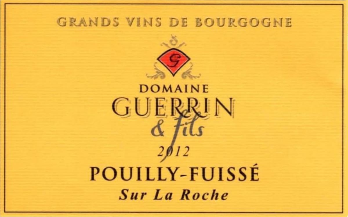 Domaine Guerrin & fils Pouilly-Fuisse Sur La Roche 2012 Front Label