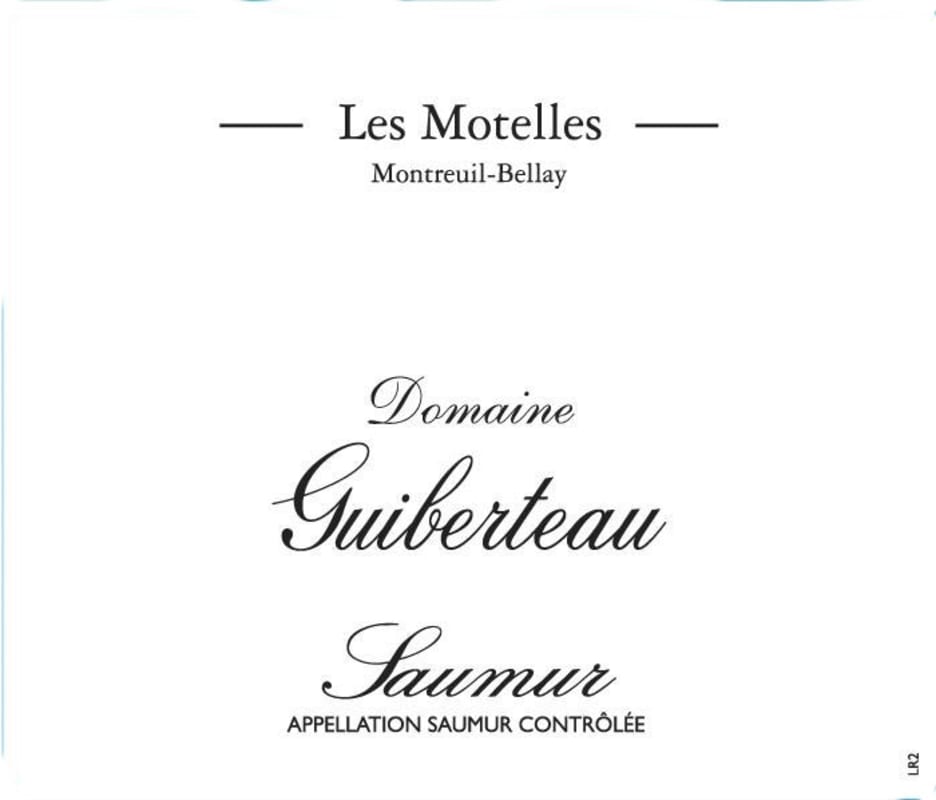 Domaine Guiberteau Saumur Les Motelles Cuvee Rouge 2014 Front Label